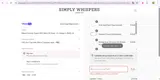 WHISPERS40 coupon verification screenshot