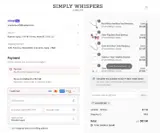 WHISPERS40 coupon verification screenshot