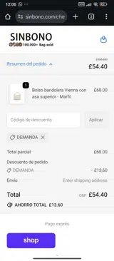 DEMAND coupon verification screenshot