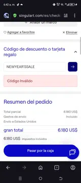 NEWYEAR'SSALE coupon verification screenshot
