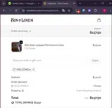WELCOME10 coupon verification screenshot