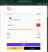CLASSIC10 coupon verification screenshot