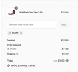 15OFF coupon verification screenshot