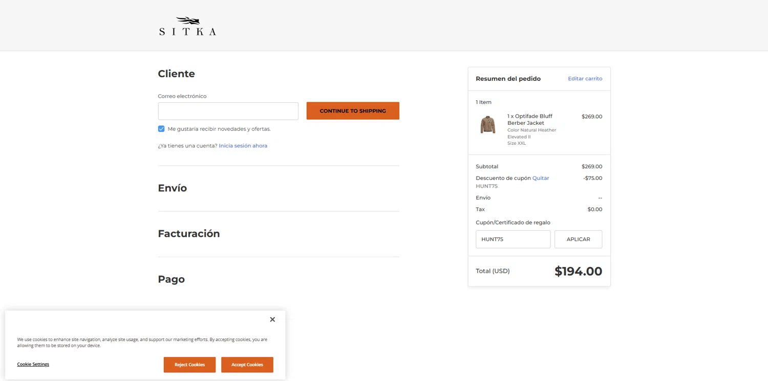 Sitka Gear Promo Codes - $75 Off Coupons Jan 2025