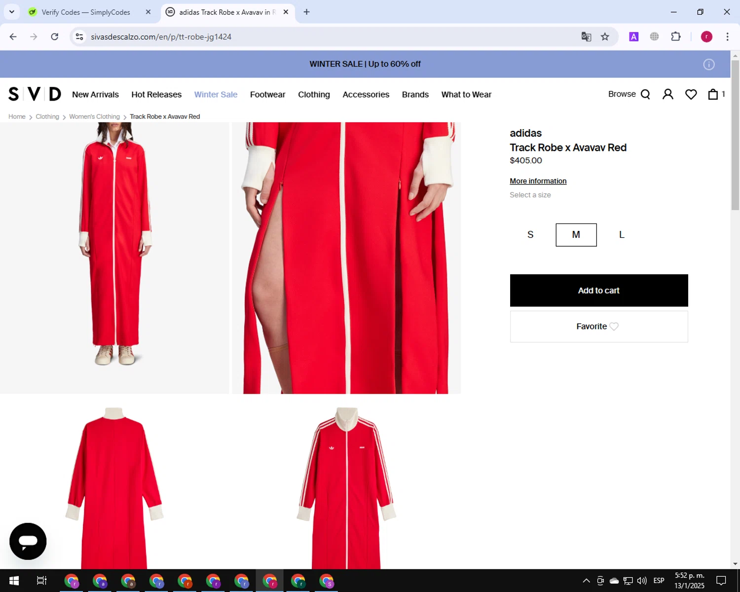 Sivasdescalzo discount code screenshot showing code CYBER10 applied at Sivasdescalzo checkout page. Uploaded by SimplyCodes community member TreasureExpert7530 on Jan 13, 2025