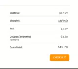 10ZOMU coupon verification screenshot