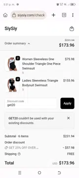 get20 coupon verification screenshot