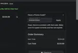 San Jose Sharks Shop coupon verification screenshot