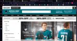 San Jose Sharks Shop coupon verification screenshot