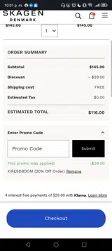 XIRE9DBDOM coupon verification screenshot