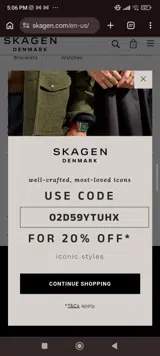 O2D59YTUHX coupon verification screenshot