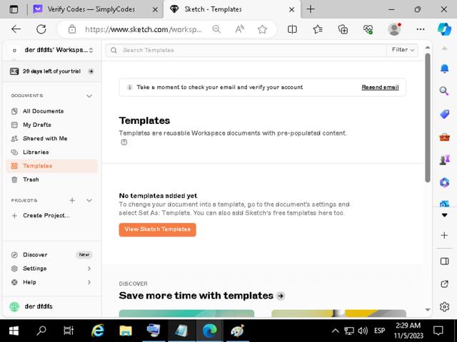 Sketch checkout page showing Sketch promo code box | Screenshot taken by SimplyCodes community member on Nov 5, 2023