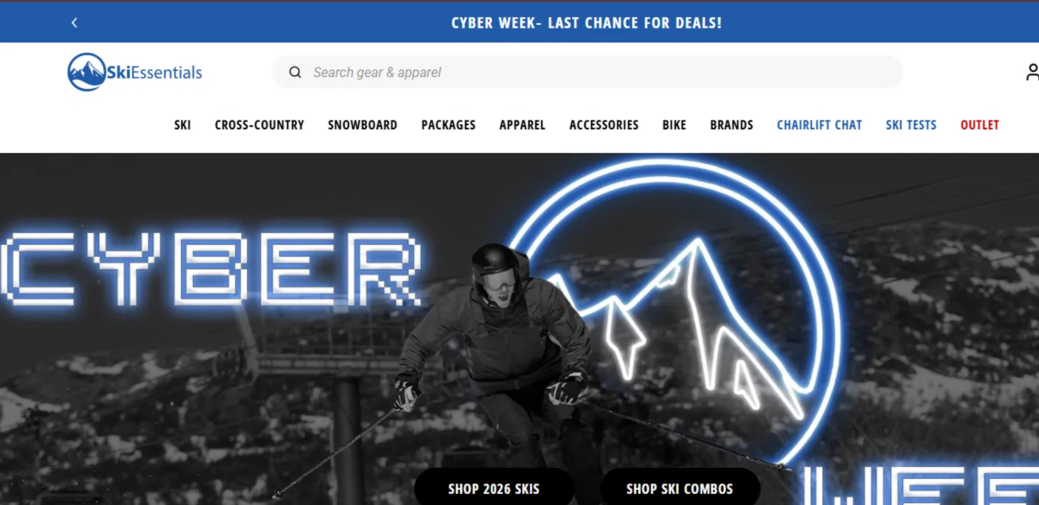 Skiessentials.com discount code screenshot showing code R2F5CSZ3 applied at Skiessentials.com checkout page. Uploaded by SimplyCodes community member ashe1986 on Dec 8, 2025
