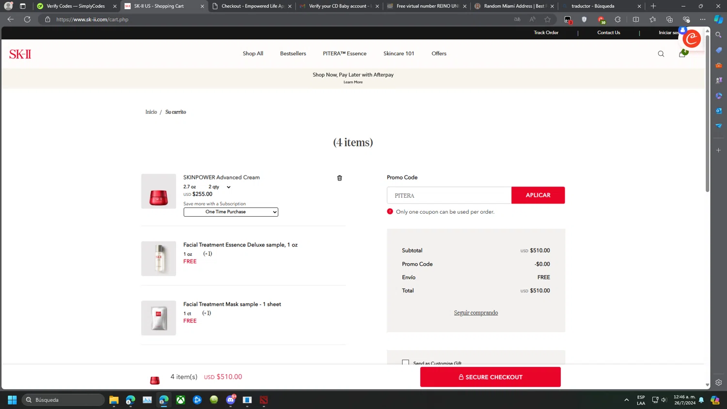 how to use SK-II coupons