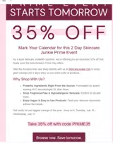 PRIME35 coupon verification screenshot