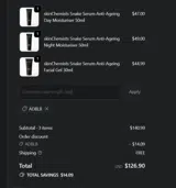 ADBLB coupon verification screenshot