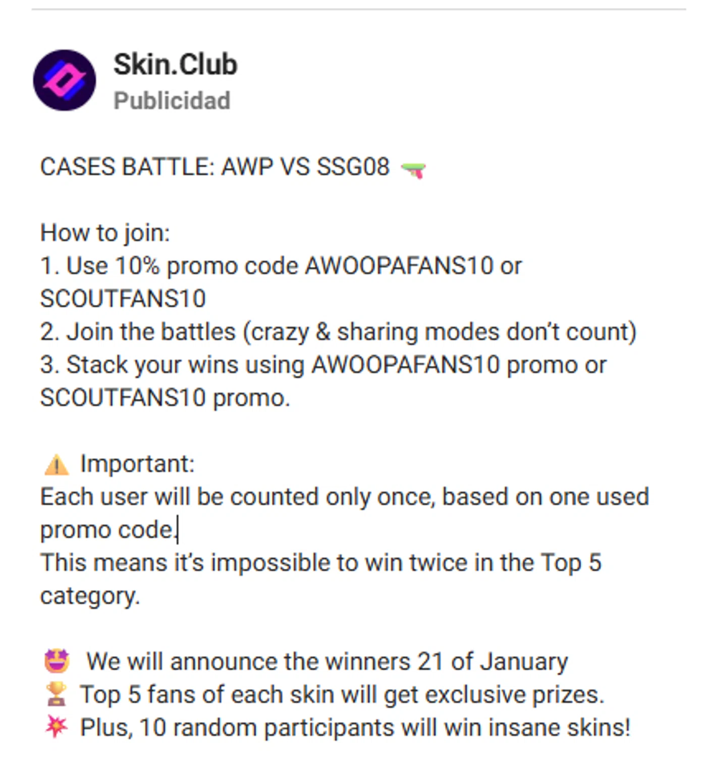 Verification screenshot for 10% Off Storewide (members Only) at Skin. Club at Skin.Club — 4mo ago