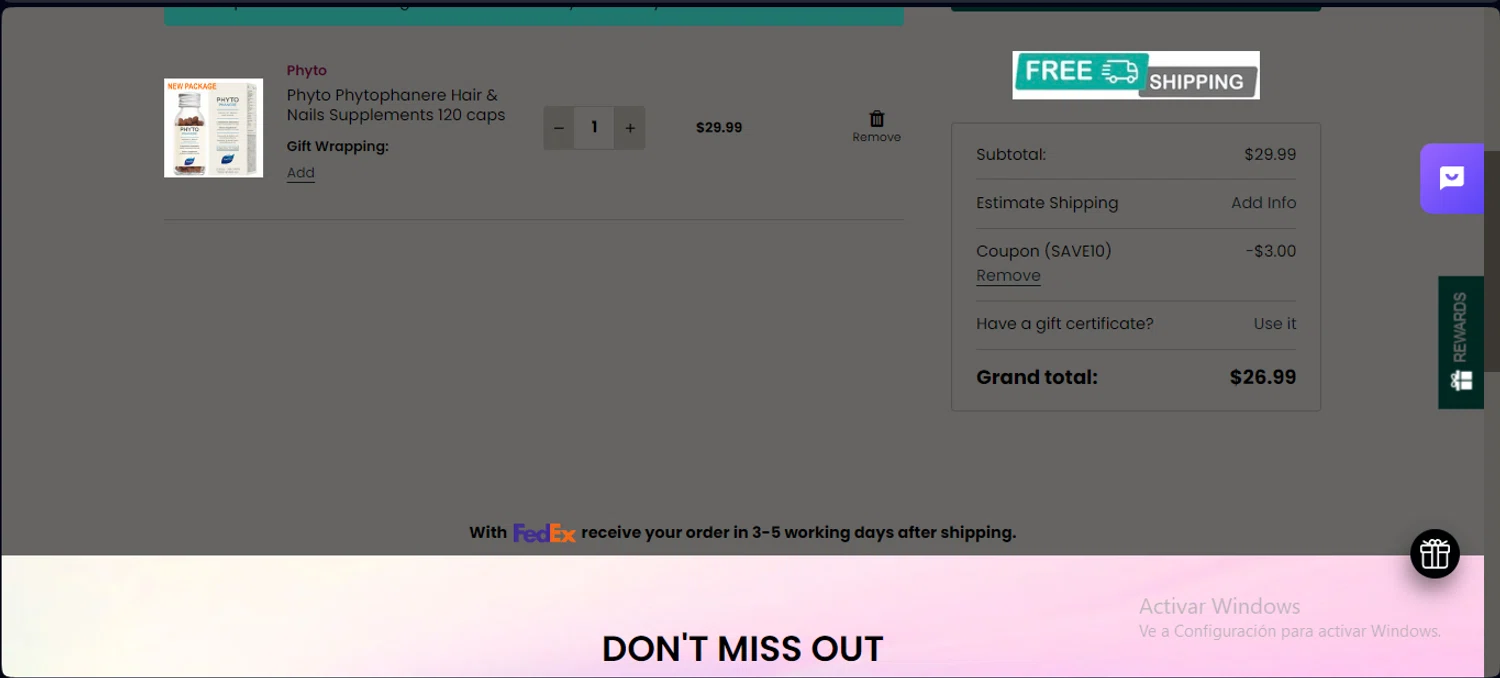 Skin Color checkout page showing Skin Color coupon code box | Screenshot taken by SimplyCodes community member on Nov 13, 2023