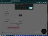 Reset coupon verification screenshot