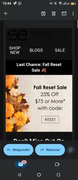 Reset coupon verification screenshot