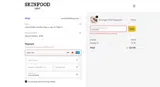 SkinFood coupon verification screenshot