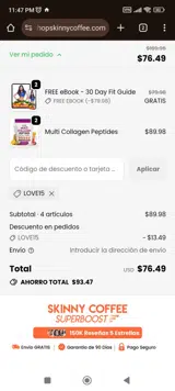 LOVE15 coupon verification screenshot