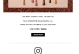 TAN30 coupon verification screenshot