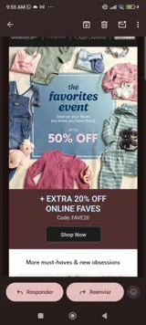 Fave20 coupon verification screenshot