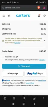Fall20 coupon verification screenshot