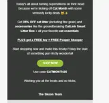 CATMONTH25 coupon verification screenshot