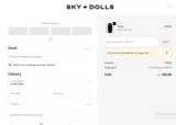 Sky Dolls coupon verification screenshot