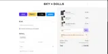 Sky Dolls coupon verification screenshot