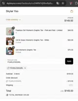 FEARLESSGIRL coupon verification screenshot