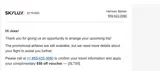 SLT50 coupon verification screenshot