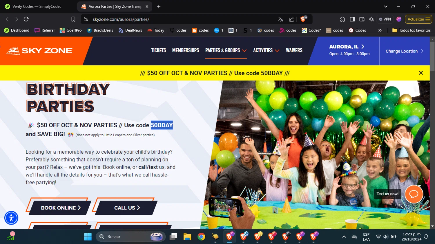 Sky Zone Discount Codes 100 Off November 2024