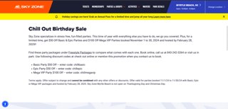 Sky Zone Discount Codes &amp; Black Friday 2024 Deals - 10% Off