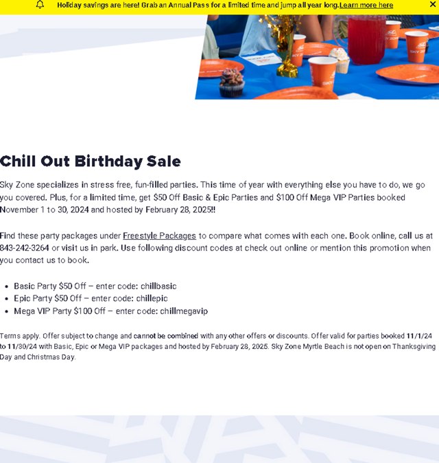 Sky Zone Discount Codes - $100 Off | November 2024