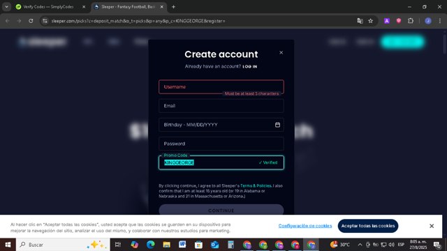 ‎Sleeper checkout page showing ‎Sleeper promo code box | Screenshot taken by SimplyCodes community member on Aug 27, 2025