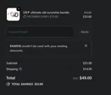 RAWE10 coupon verification screenshot