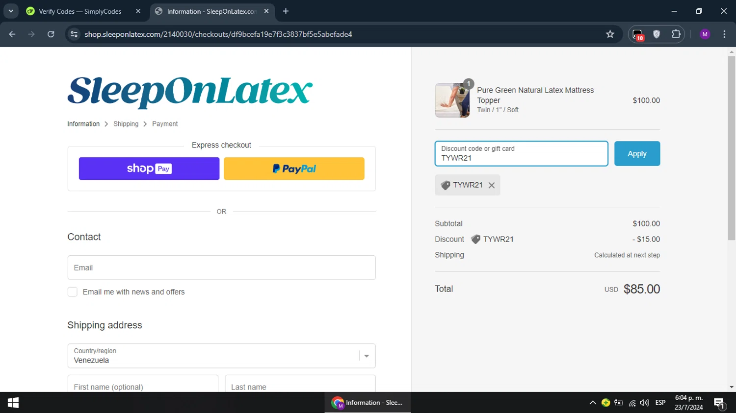 Sleep On Latex Discount Codes 15 Off October 2024