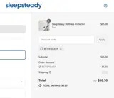 BETTERSLEEP coupon verification screenshot
