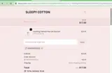 Sleepy Cotton coupon verification screenshot