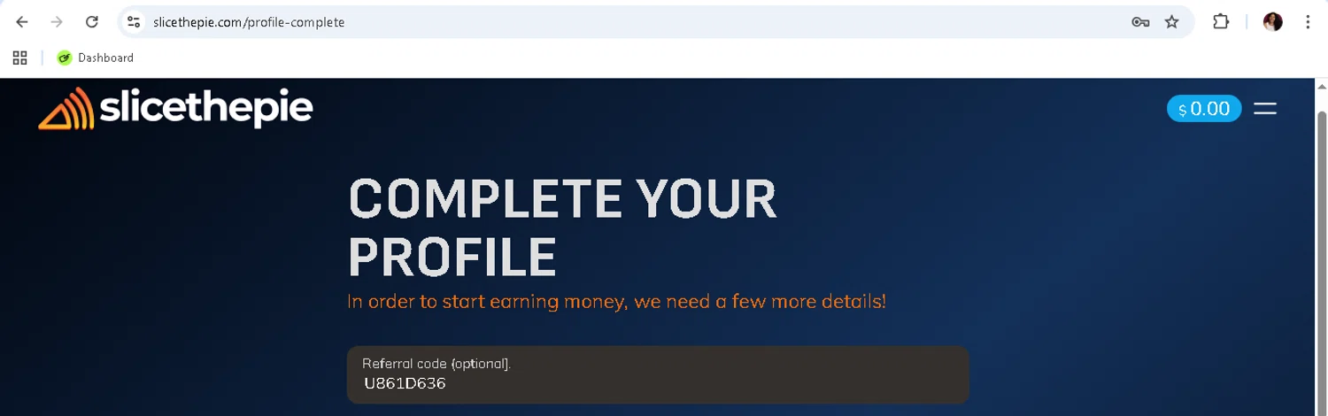 Slicethepie promo code screenshot showing code U861D636 applied at Slicethepie checkout page. Uploaded by SimplyCodes community member monicacaraballo on Jan 8, 2026