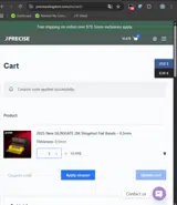 vale10%off coupon verification screenshot