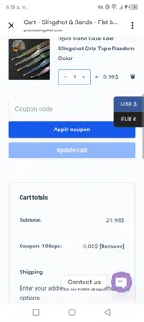 10DEPE coupon verification screenshot