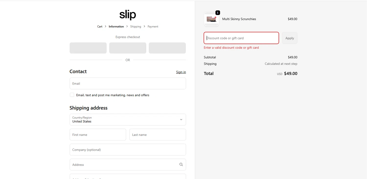 Slip promo code screenshot showing code PROPER30 applied at Slip checkout page. Uploaded by SimplyCodes community member MagnifiHero3476 on Feb 25, 2026