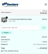Slip Doctors coupon verification screenshot