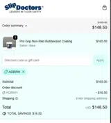 Slip Doctors coupon verification screenshot