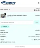 Slip Doctors coupon verification screenshot