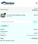 Slip Doctors coupon verification screenshot